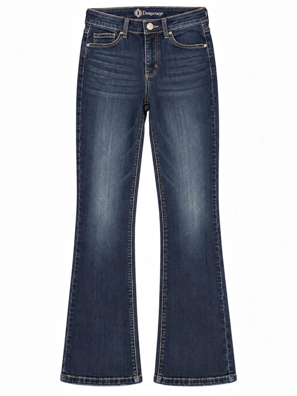 Democracy “Ab”solution Dark Wash Bootcut Stretch Jeans Size 10